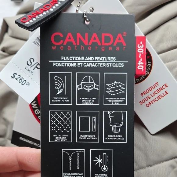 Canada Weathergeae Women's Hooded Quilted Puffer Coat - Gray - Picture 4 of 6